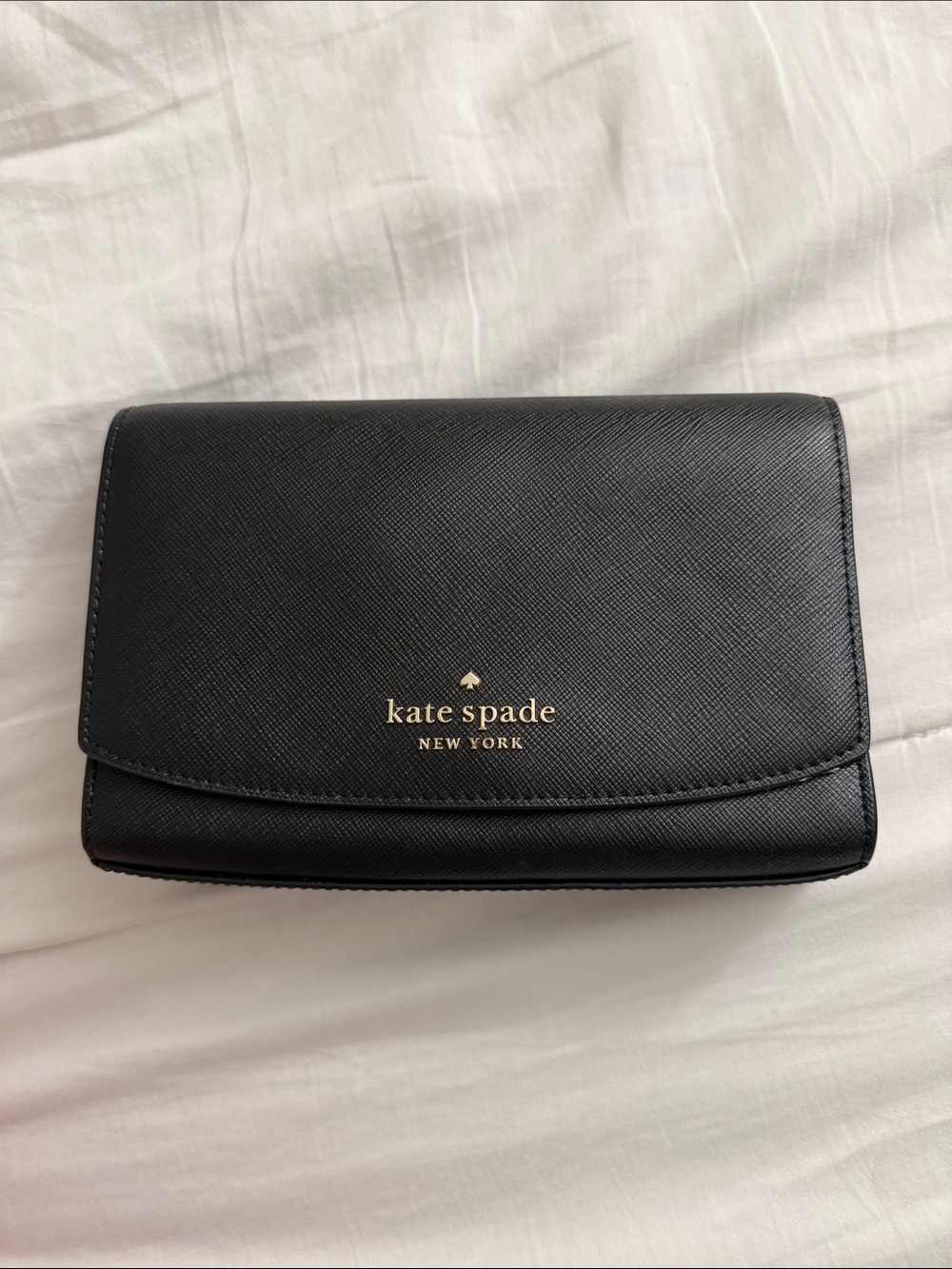 kate spade black saffiano mini crossbody purse